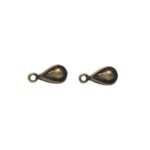 Base Brinco Gota 10mm Ouro Velho - 4 Pares - Imagem 4