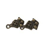 Base Brinco Trabalhado 15mm Ouro Velho – 1 Par - Imagem 3