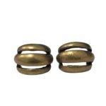 Base Brinco Curvado 17mm  Ouro Velho - 1 Par - Imagem 3