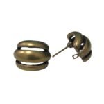Base Brinco Curvado 17mm  Ouro Velho - 1 Par
