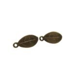 Base Brinco Folha 14mm Ouro Velho - 3 Pares - Imagem 3