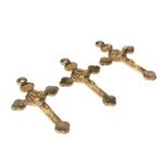 Pingente Cruz 43mm Trabalhado Dourado - 1 Und - Imagem 3
