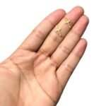 Pingente Cruz Trabalhado 12mm Dourado Exclusivo - 1 Und - Imagem 2