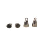 Terminal Colagem 5x12mm Níquel - 4 Unds