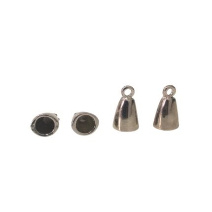 Terminal Colagem 5x12mm Níquel - 4 Unds