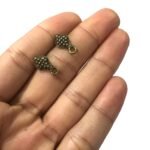Base Brinco Losango 14mm Ouro Velho - 5 Pares - Imagem 4