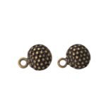 Base Brinco Redondo 13mm Ouro Velho - 1 Und - Imagem 3