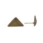 Base Brinco Triângulo 17mm Níquel - 4 Pares