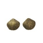 Base Brinco Concha 17mm Ouro Velho - 2 Pares - Imagem 4