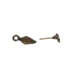 Base Brinco Navete 15mm Ouro Velho - 5 Pares