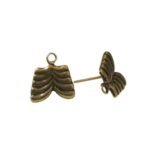 Base Brinco Trabalhado 12mm Ouro Velho - 3 Pares