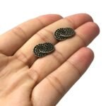 Base Brinco P/Strass 15mm Ouro Velho - 1 Par - Imagem 4