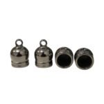 Terminal Colagem Abs 14x20mm Grafite – 20 Unds