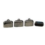 Terminal Colagem Abs Retangular 24x28mm Grafite - 7 Unds