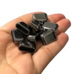 Terminal Colagem Abs Retangular 16x18mm Grafite - 19 Unds - Imagem 3