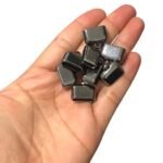 Terminal Colagem Abs Retangular 16x18mm Grafite - 19 Unds - Imagem 2