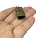 Fecho Imã Retangular 12x25mm Ouro Velho - 1 Und - Imagem 3