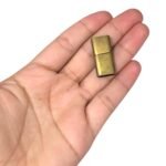 Fecho Imã Retangular 12x25mm Ouro Velho - 1 Und - Imagem 2
