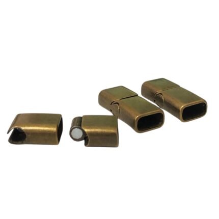 Fecho Imã Retangular 12x25mm Ouro Velho - 1 Und