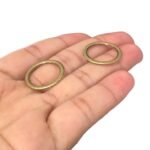 Argola Zamac 21mm Ouro Velho - 5 Unds - Imagem 4
