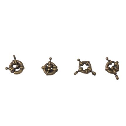Fecho Boia 11mm Ouro Velho - 1 Und