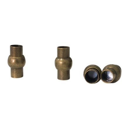 Fecho Imã Colagem 10x17mm Ouro Velho - 1 Un