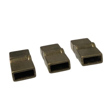 Fecho Imã Colagem 12x27mm Ouro Velho - 1 Und