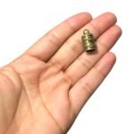 Terminal Colagem Trabalhado 10x20mm Ouro Velho - 2 Unds - Imagem 2