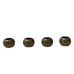 Entremeio Redondo 7mm Ouro Velho - 4 Unds