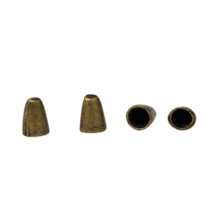 Ponteira Lisa 7x9mm Ouro Velho - 2 Unds