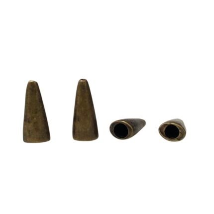 Ponteira Lisa 14mm Ouro Velho - 2 Unds