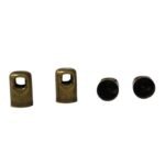 Terminal Colagem Cilindro 5x9mm Ouro Velho - 4 Unds