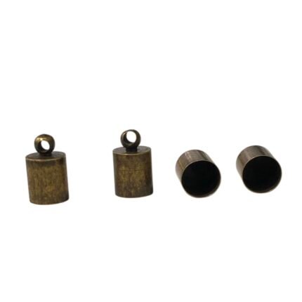 Terminal Colagem 10mm Ouro Velho - 4 Unds
