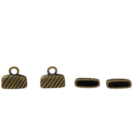Terminal Colagem 14mm Ouro Velho - 2 Unds