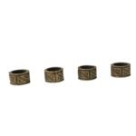 Entremeio Redondo Trabalhado 8x10mm Ouro Velho - 1 Und
