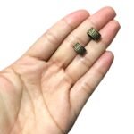 Entremeio Redondo Trabalhado 8x10mm Ouro Velho - 1 Und - Imagem 2