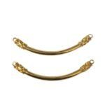 Entremeio Curvado Trabalhado 85mm Dourado Exclusivo - 1 Und - Imagem 3