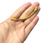 Entremeio Curvado Trabalhado 85mm Dourado Exclusivo - 1 Und - Imagem 2