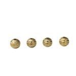 Bola Metal Trabalhado 6mm Dourado Exclusivo - 4 Unds