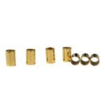 Tubo Redondo Liso 5x9mm Dourado Exclusivo - 5 Gramas