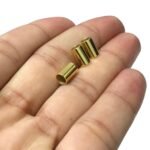 Tubo Redondo Liso 5x9mm Dourado Exclusivo - 5 Gramas - Imagem 2