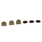 Ponteira Achatada Lisa 9x10mm Ouro Velho - 4 Unds