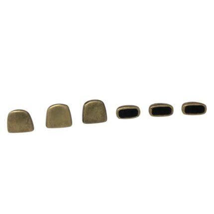 Ponteira Achatada Lisa 9x10mm Ouro Velho - 4 Unds