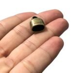 Terminal Colagem 12x17mm Ouro Velho - 2 Unds - Imagem 3