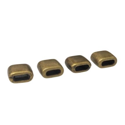 Entremeio Quadrado 9mm Ouro Velho - 1 Und