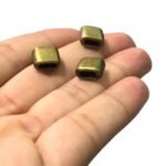 Entremeio Quadrado 9mm Ouro Velho - 1 Und - Imagem 3