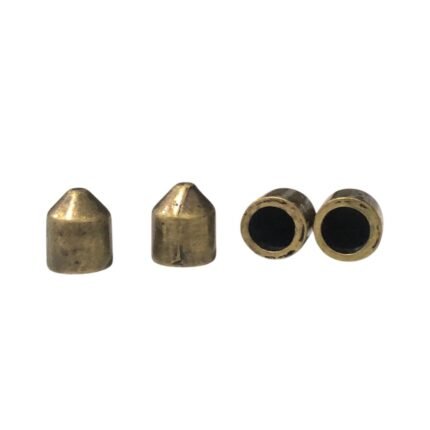 Terminal Ponteira 9mm Ouro Velho - 4 Unds