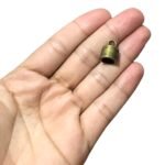 Terminal Colagem Riscado 15mm Ouro Velho - 1 Und - Imagem 2