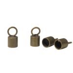 Terminal Colagem 5x10mm Ouro Velho - 4 Unds