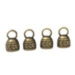 Terminal Colagem Rodondo Trabalhado 17mm Ouro Velho – 1 Und - Imagem 4